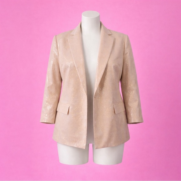 Tan Blazer and his Pants with Purple Blouse 3pcs - Picture 6 of 8